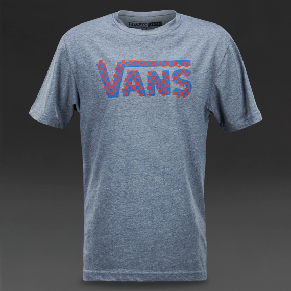 Vans Checker Classic T-Shirt Heather Grey / Exblusive / Jester Red for Boys
